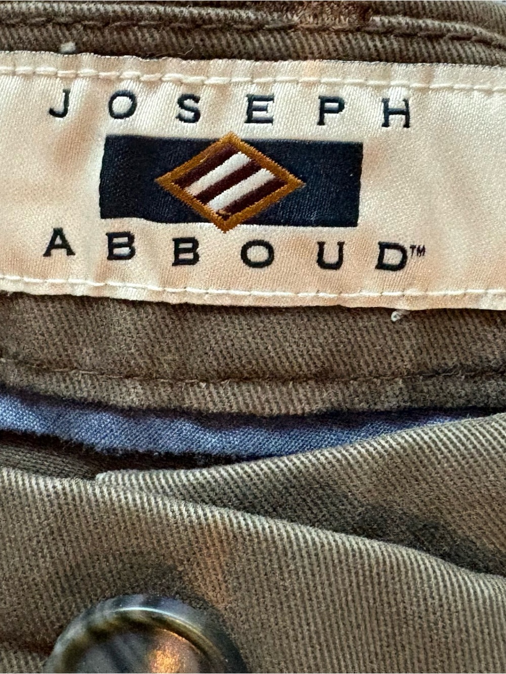 Joseph Abboud Olive/brown Chinos 34x32